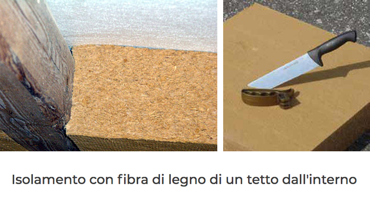 Isolamento del sottotetto abitato con fibra di legno